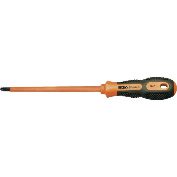 Ega Master SCREWDRIVER FOR TERMINAL SCREW (SLOTTED/PHILIPS) PH-2 X 125 MM  MASTERTORK 1000 V 79164